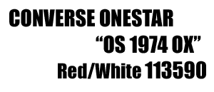 Converse Onestar "Os 1974 Ox" 113589