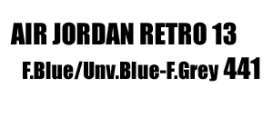 Jordan Retro 13 F.Blue 441