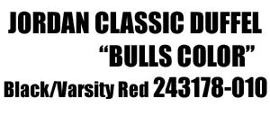 Jordan Classic Duffel "Bulls Color"