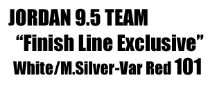 Jordan 9.5 Team "Finish Line Exciusive" nine-point-five 101
