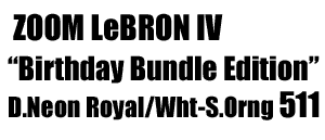 Zoom LeBRON IV "Birthday Bundle 4500 prs" 511