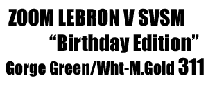 Zoom LeBRON V SVSM "Birthday Edition" 311