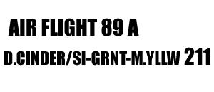 Air Flight 89 A 211
